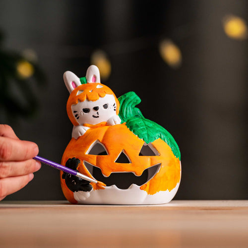 Halloween-Kerzenhalter-Deko-Set - Paint Your Halloween