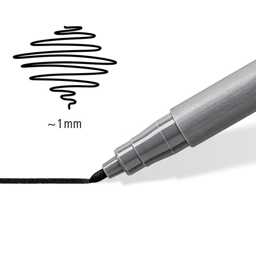 pigment pen intensiv schwarz 2 ST