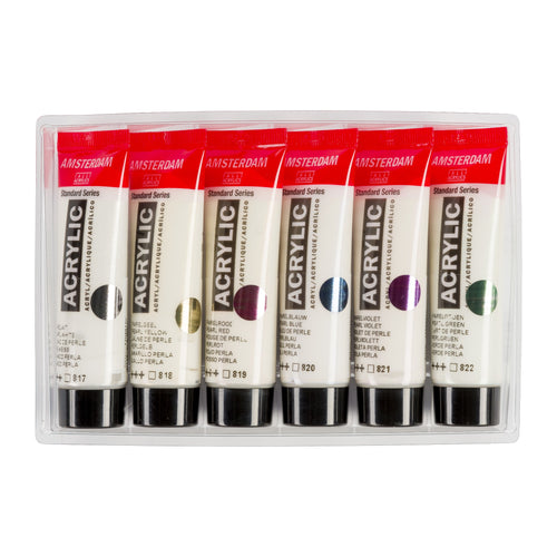 Amsterdam Acrylfarben Perlfarben Set | 6 x 20 ml