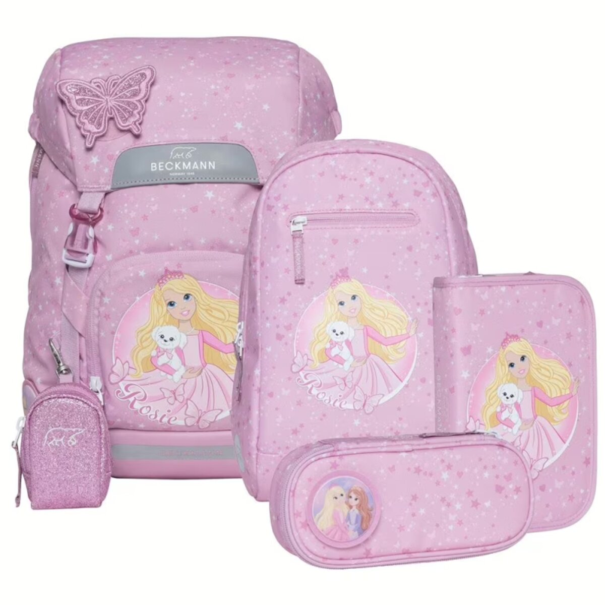 Beckmann Classic Maxi Schulrucksack-Set 6tlg. Rosie