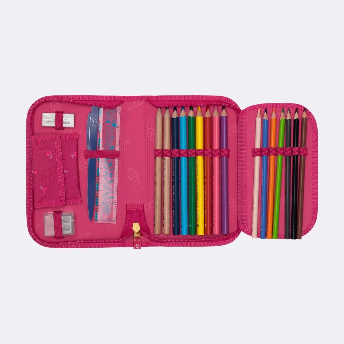 Beckmann Federmappe mit Inhalt, Cherry