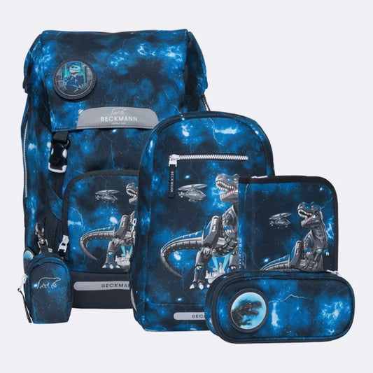 Beckmann Schulranzen Classic 6tlg. Set Tech Rex