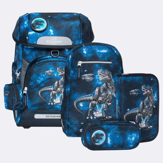 Beckmann Schulranzen Set Plus Air 6tlg. Tech Rex