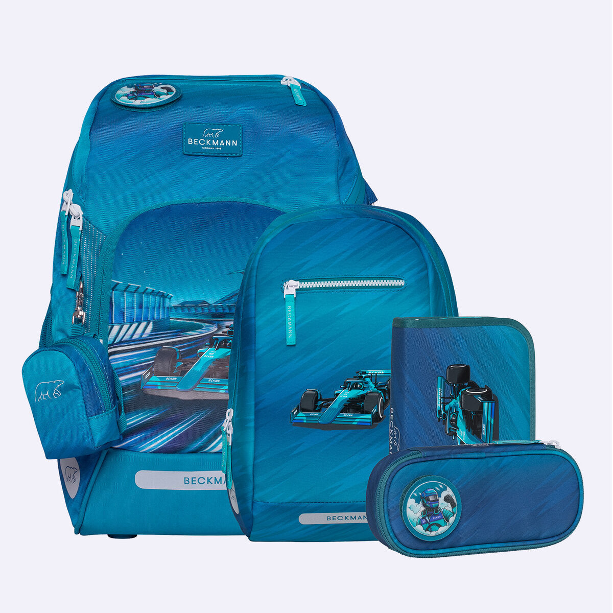 Beckmann Schulranzen-Set Active Air FLX Racing, 6-teilig