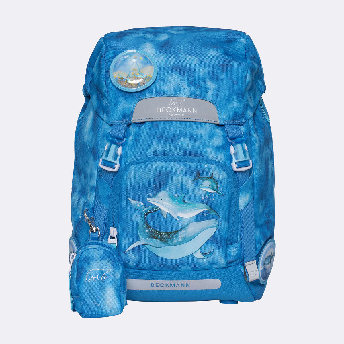 Beckmann Schulrucksack-Set Classic Ocean, 6-teilig