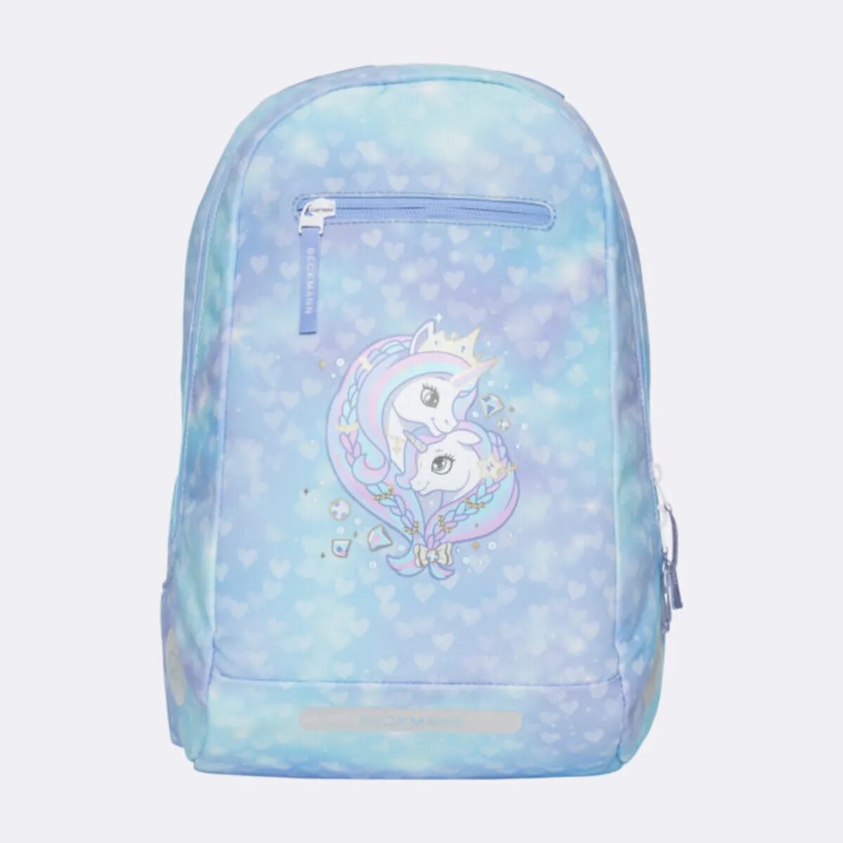 Beckmann Schulrucksack-Set Classic Unicorn Princess Ice Blue, 7-teilig