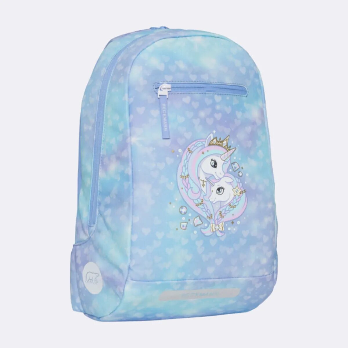 Beckmann Schulrucksack-Set Classic Unicorn Princess Ice Blue, 7-teilig