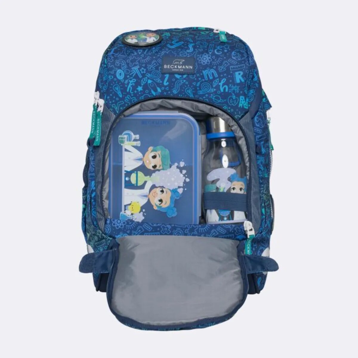 Beckmann Schulrucksackset Active Air FLX Set Science, 6-teilig