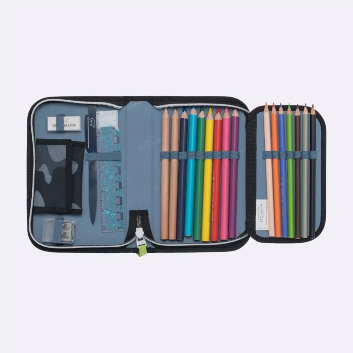 Beckmann Schulrucksackset Classic 22 Camo Rex, 6-teilig