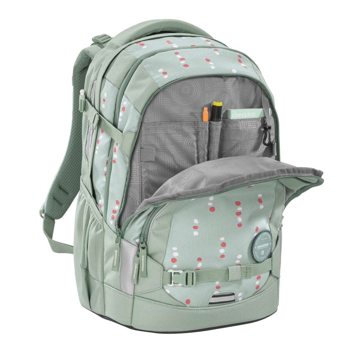 Coocazoo Rucksack MATE Dancing Dots grün 30 Liter