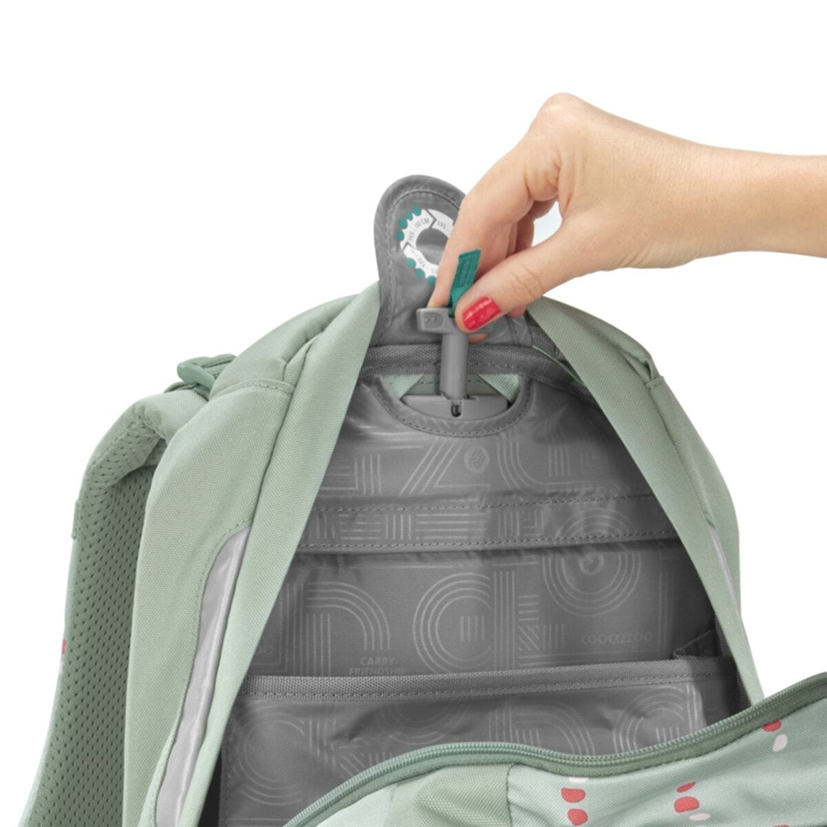Coocazoo Rucksack MATE Dancing Dots grün 30 Liter