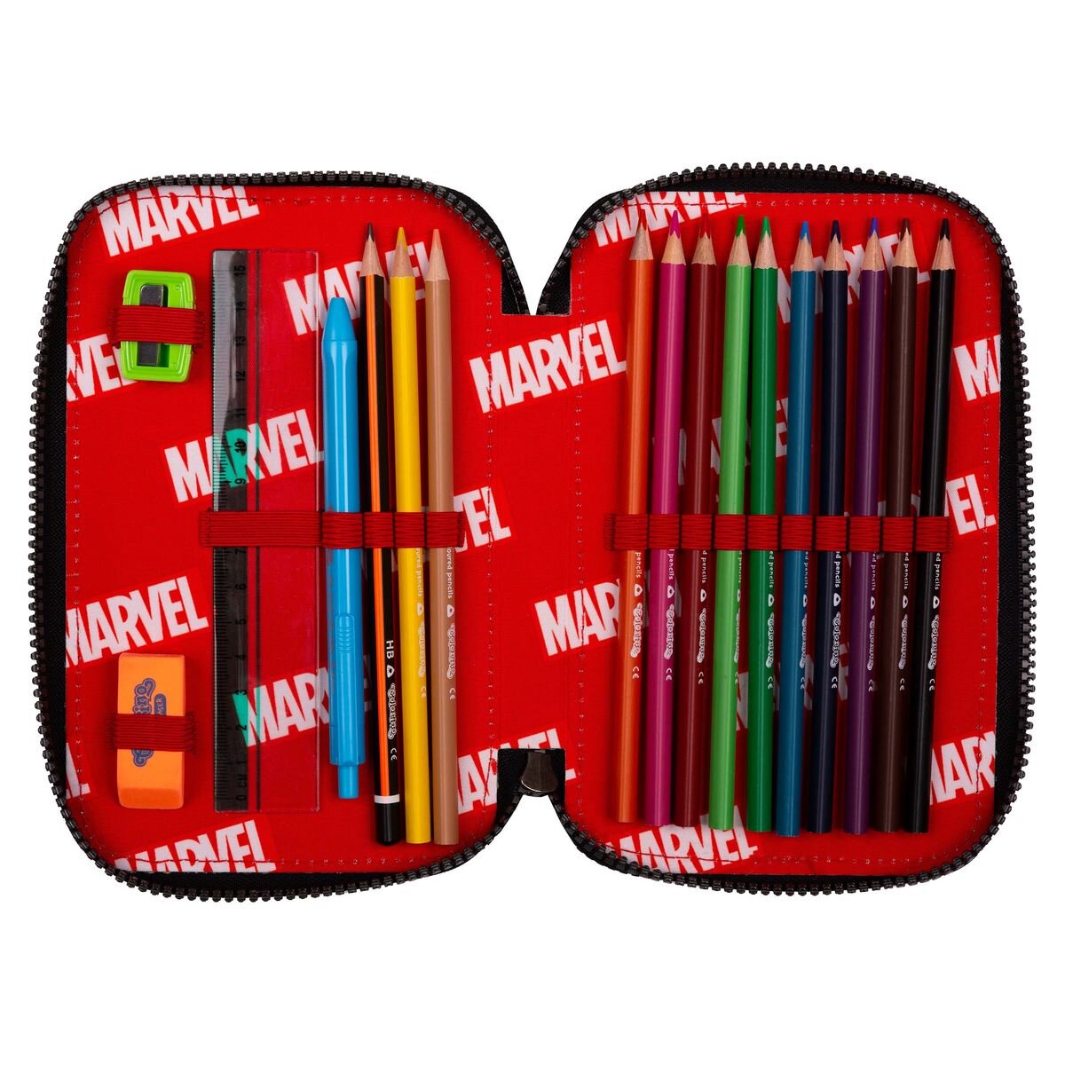 CoolPack XL-Etui gefüllt mit McAddy, 2-Zip, MARVEL – AVENGERS -Kollektion 2024-