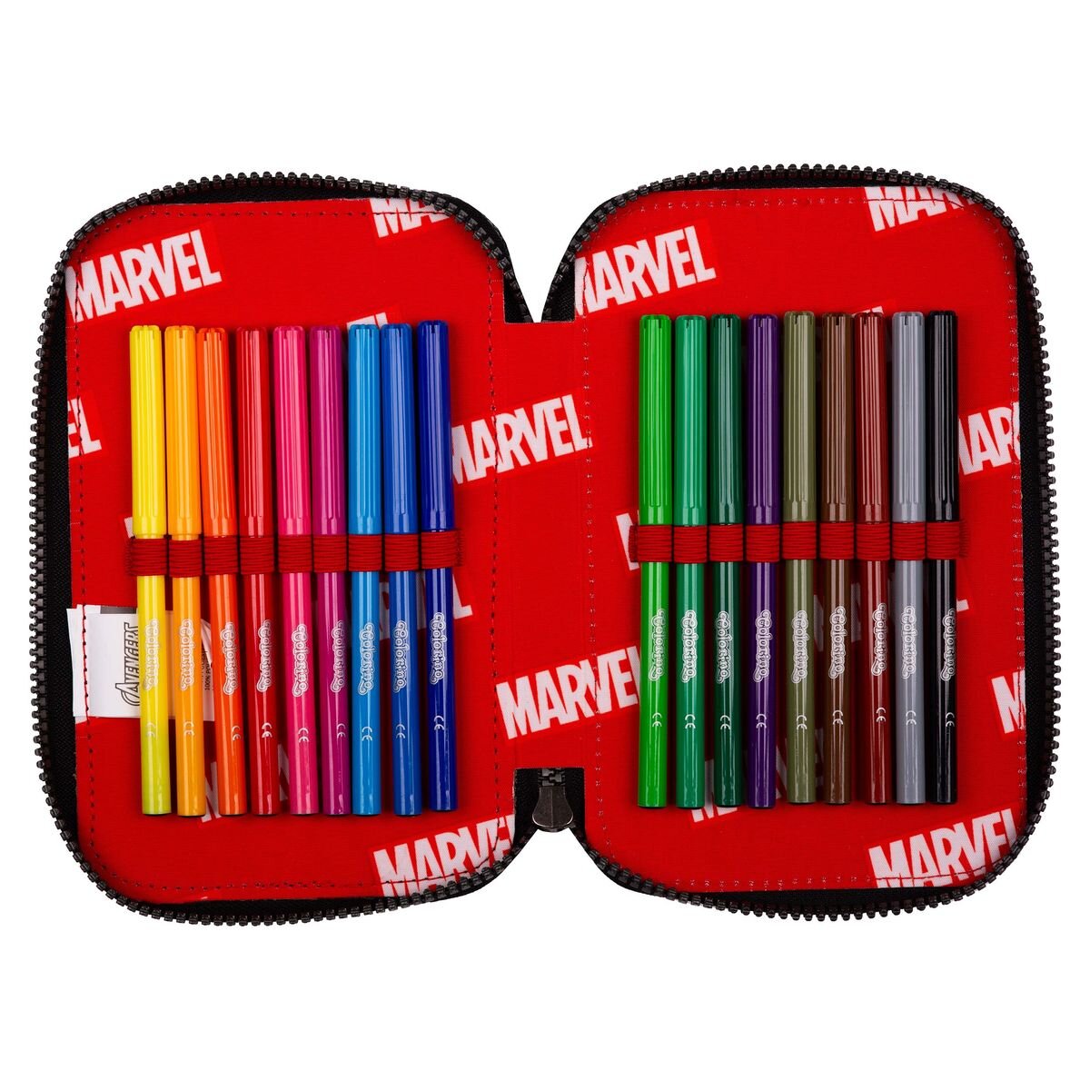 CoolPack XL-Etui gefüllt mit McAddy, 2-Zip, MARVEL – AVENGERS -Kollektion 2024-