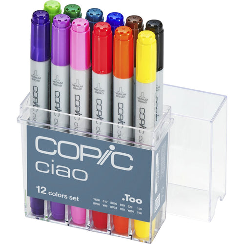 Copic Layoutmarker Cioa 12er Etui bunt wiederbefüllbar