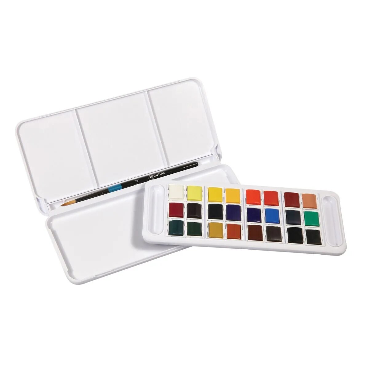 Daler-Rowney Aquarellfarben Studio Set Aquafine 24x 1/2 Näpfchen