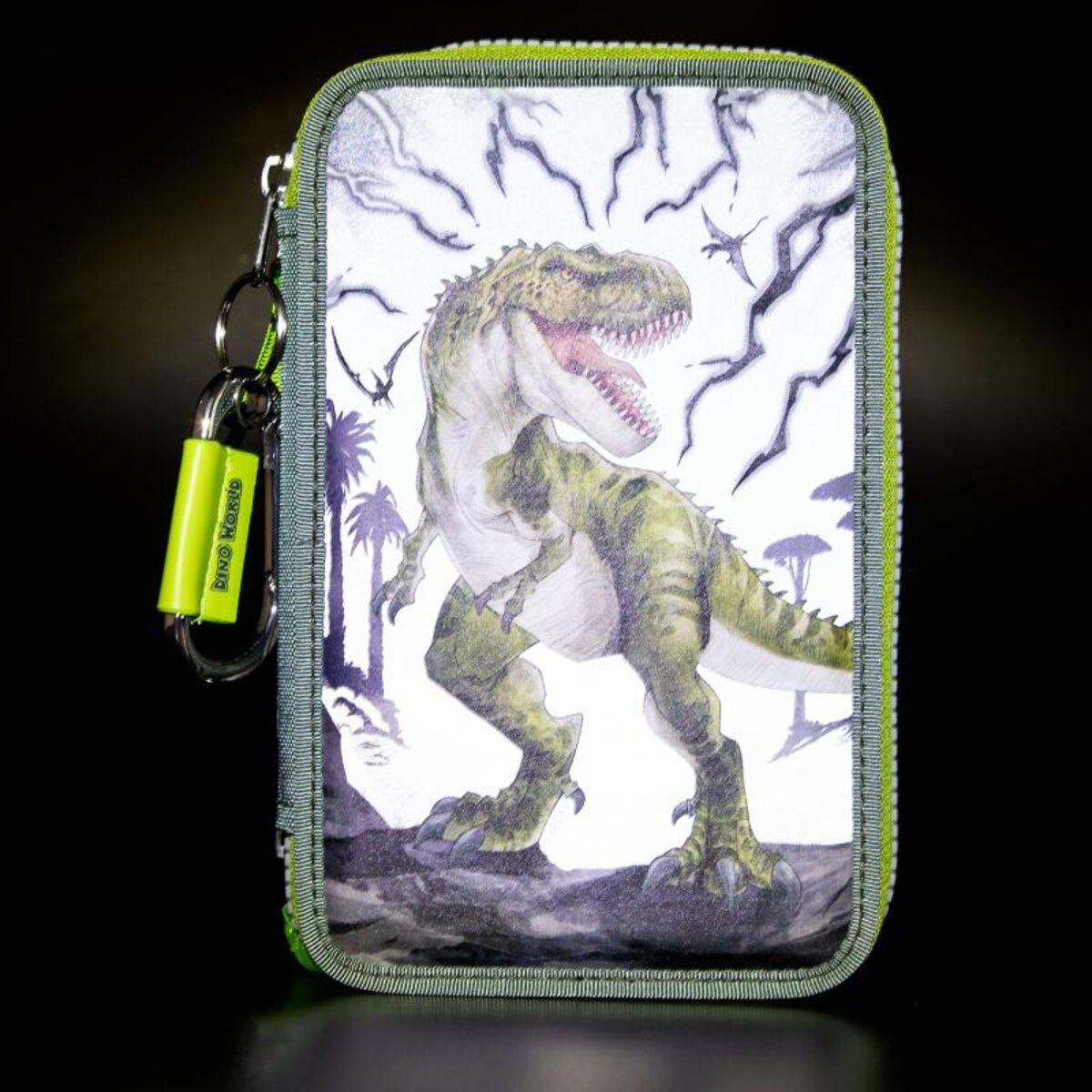 Depesche Dino World 3-Fach Federtasche REFLECTOR