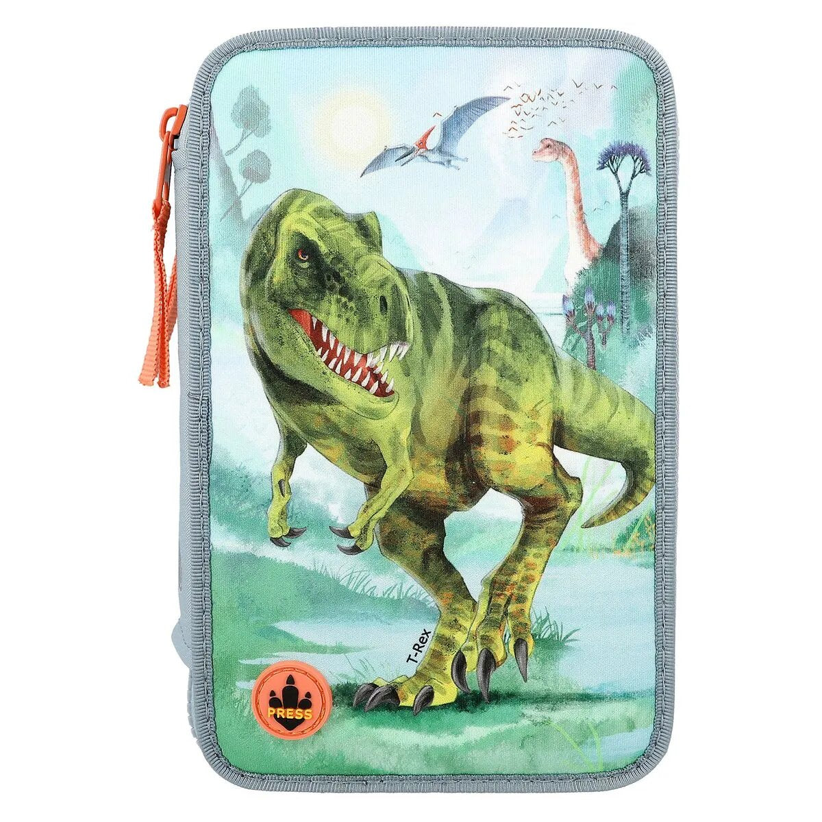 Depesche Dino World 3-Fach Federtasche LED T-Rex