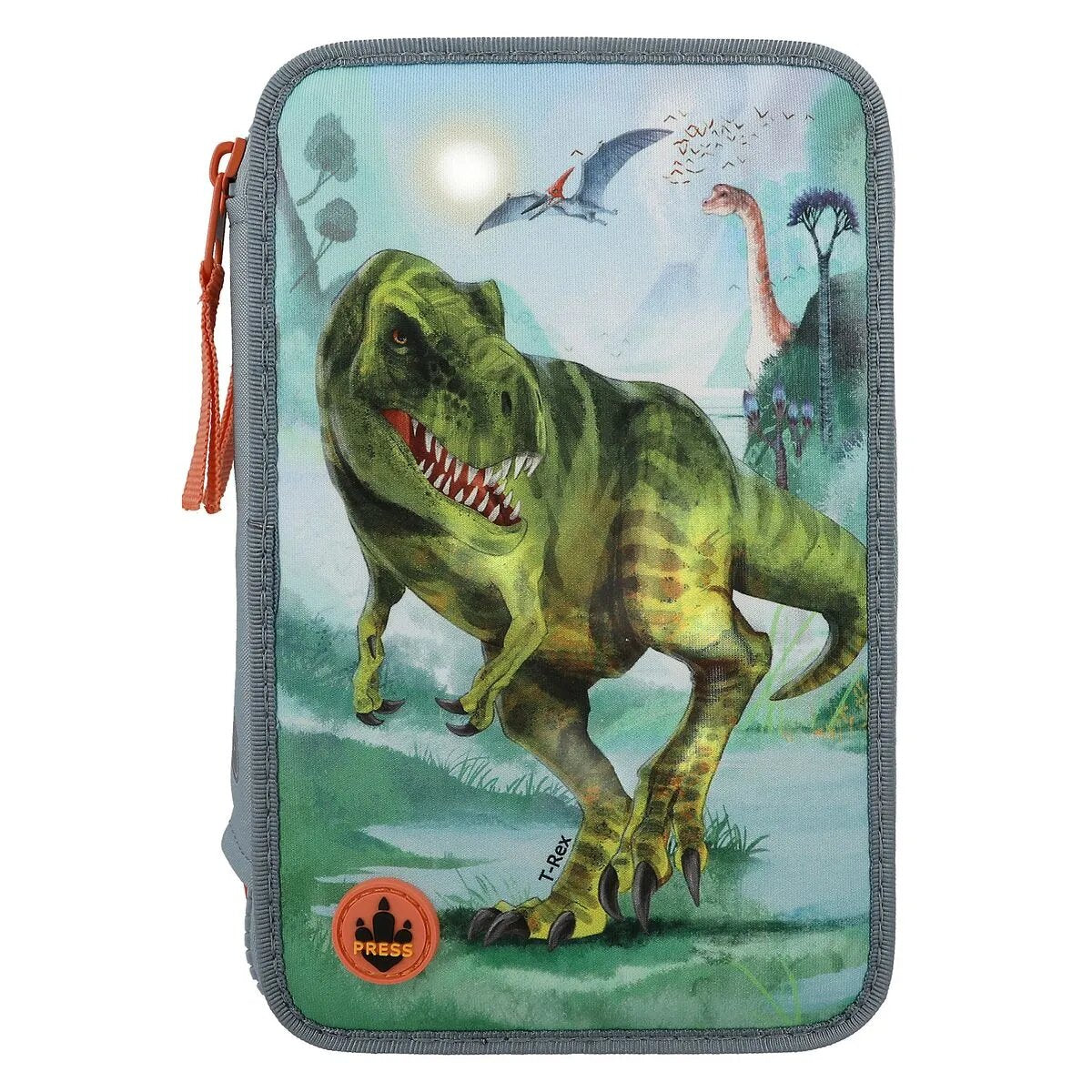 Depesche Dino World 3-Fach Federtasche LED T-Rex