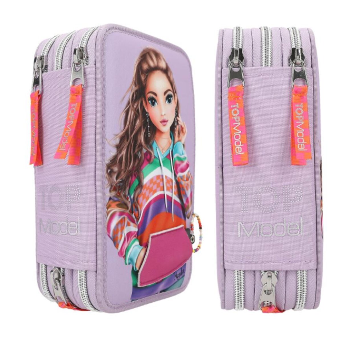 Depesche TOPModel 3-Fach Federtasche mit appliziertem Smartphone JOY