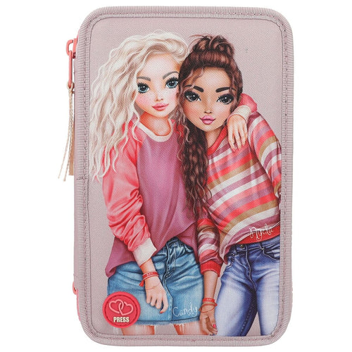TOPModel 3-Fach Federtasche „Best Friends“ mit LED – Komplett gefüllt