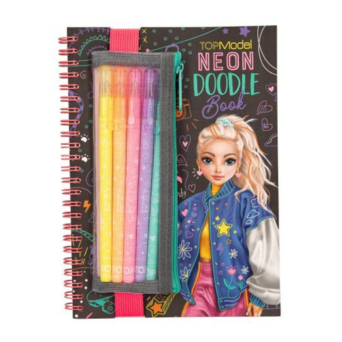 DEPESCHE 0013217 TOPModel Neon Doodle Malbuch-Set