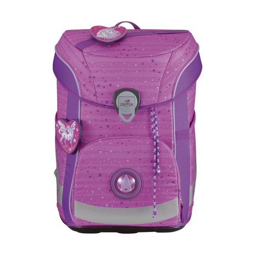 DerDieDas ErgoFlex Easy Schulranzen-Set 5tlg. Purple Unicorn 22,5 Liter