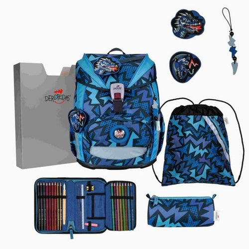 DerDieDas ErgoFlex Light Schulranzen-Set 5tlg. Dark Dragon