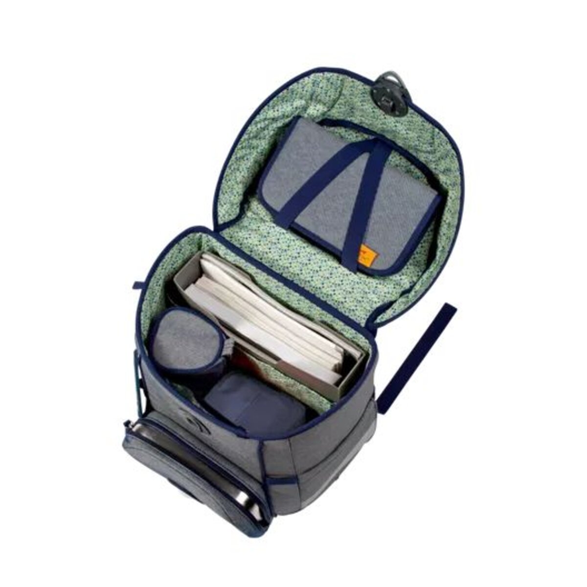 DerDieDas Schulranzen-Set ErgoFlex Easy Exklusiv ECO Blue Planet, 5-teilig