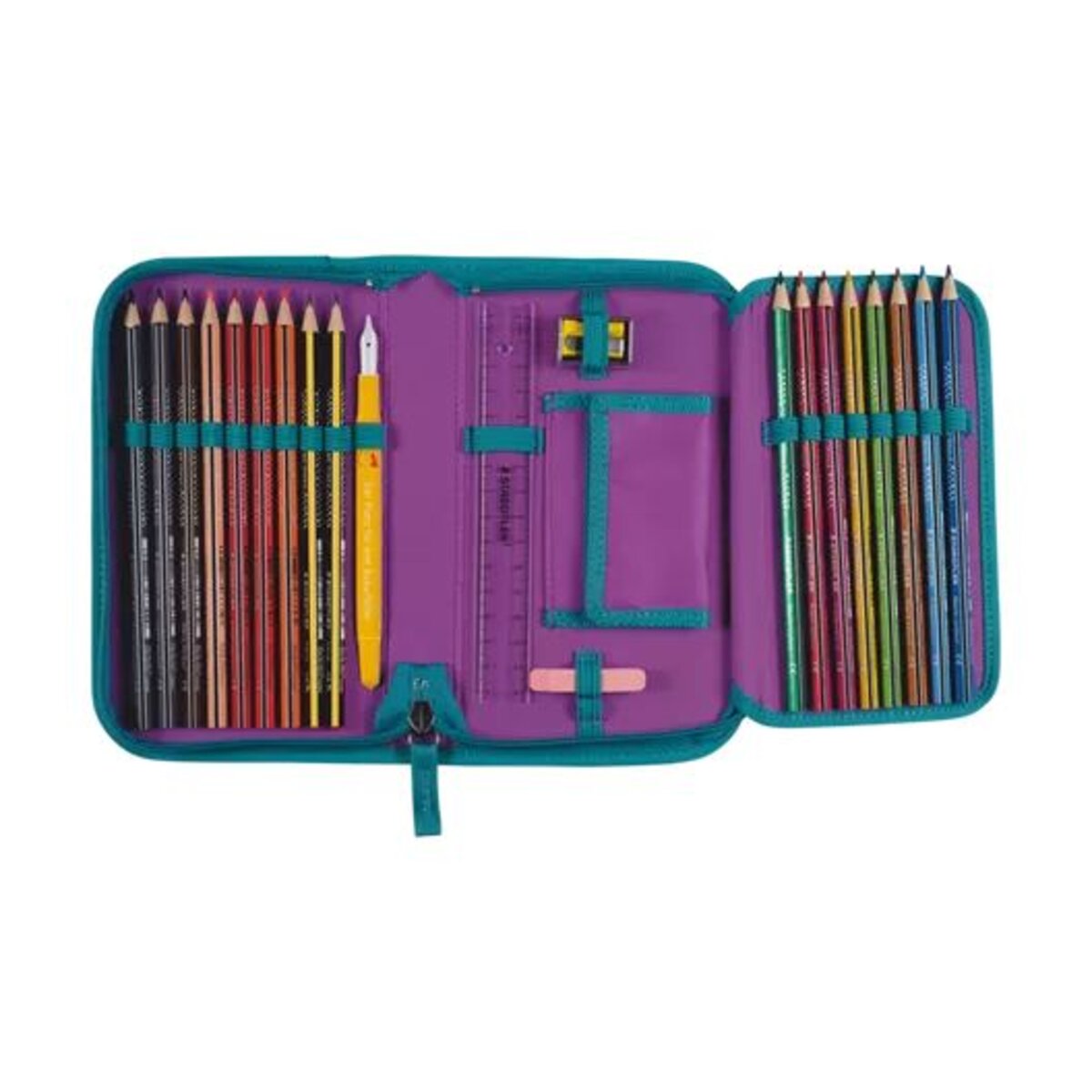 DerDieDas Schulranzen-Set ErgoFlex MAX Exklusiv Superflash Fairy Flower, 5-teilig