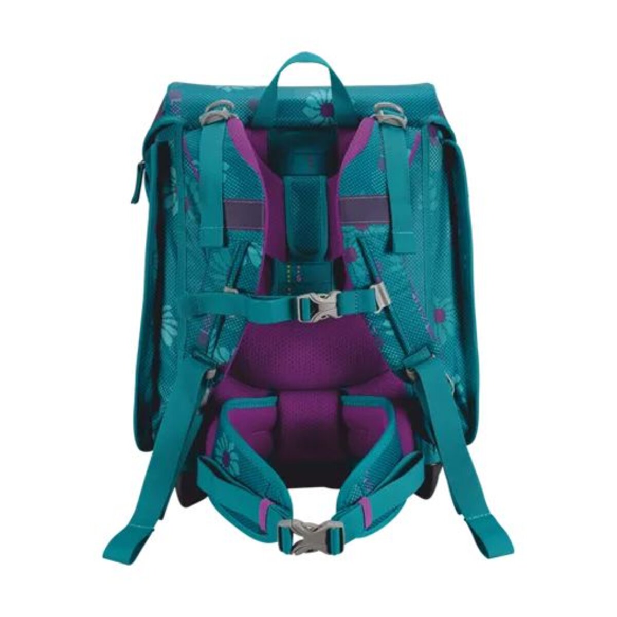 DerDieDas Schulranzen-Set ErgoFlex MAX Exklusiv Superflash Fairy Flower, 5-teilig