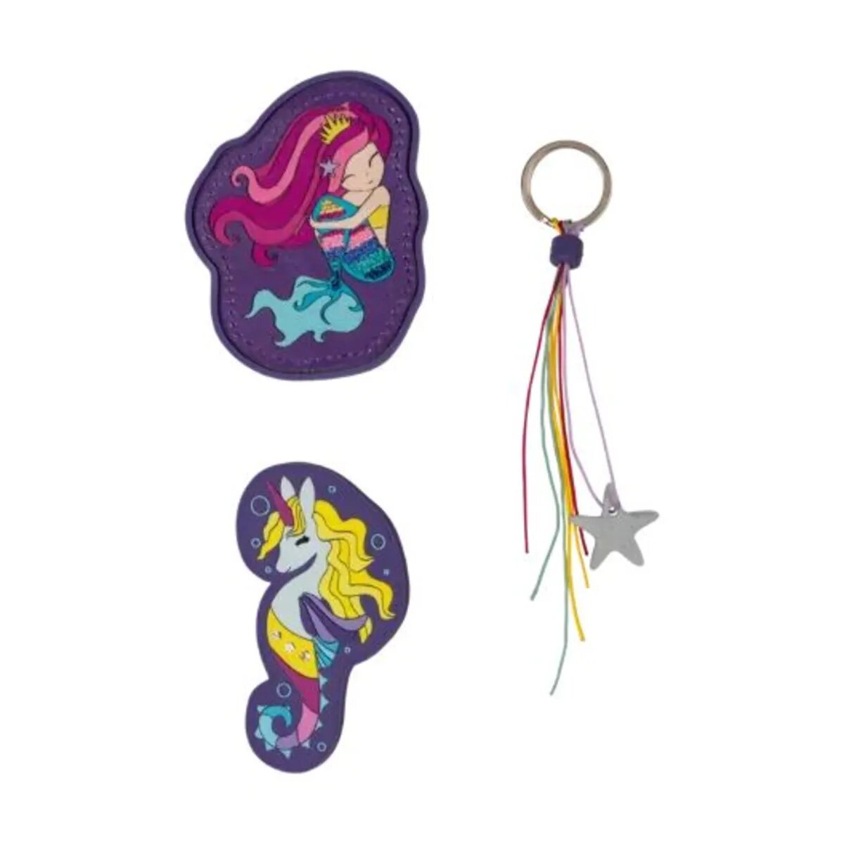 DerDieDas Schulrucksack-Set ErgoFlex Exklusiv Superflash Pink Mermaid, 5-teilig