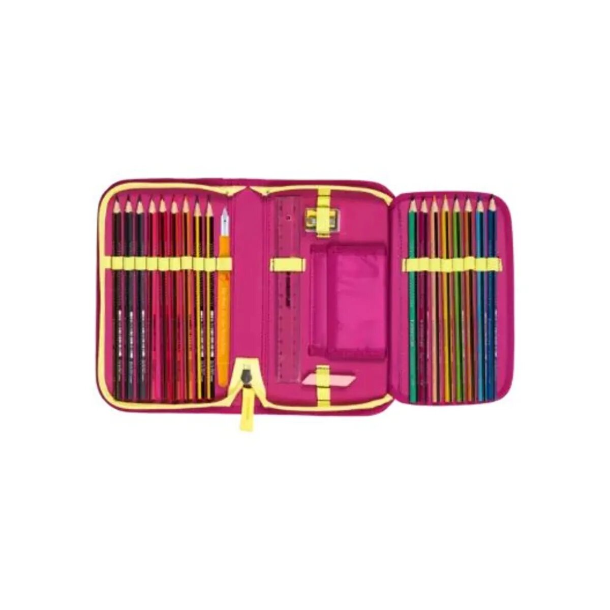 DerDieDas Schulrucksack-Set ErgoFlex Exklusiv Superflash Pink Mermaid, 5-teilig