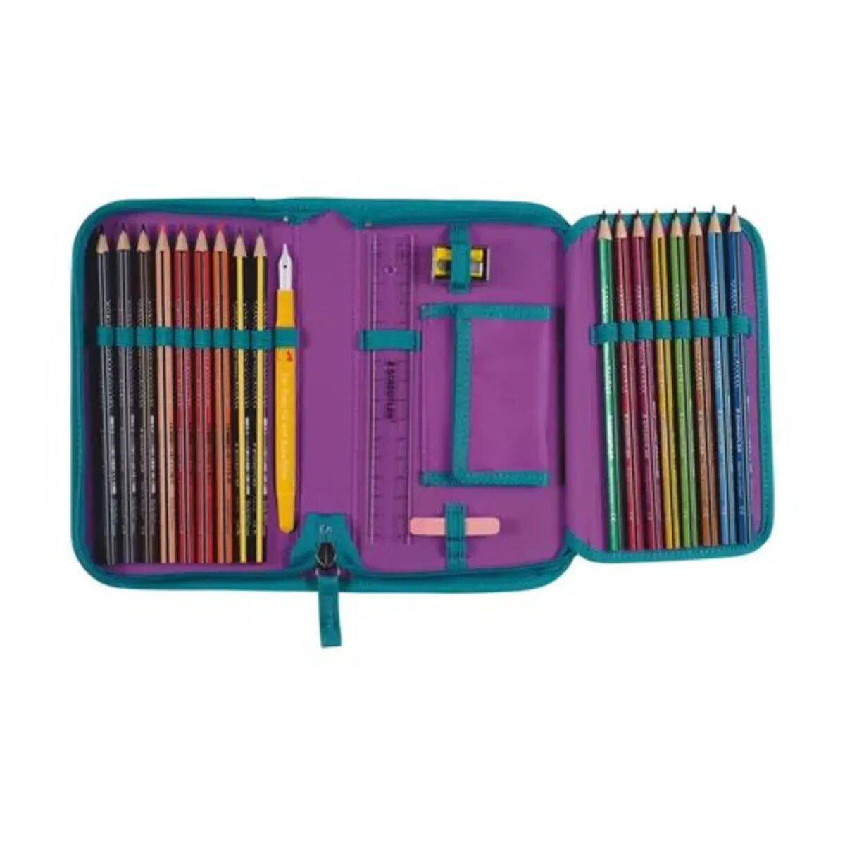 DerDieDas Schulrucksack-Set ErgoFlex Exklusiv Superflash Fairy Flower, 5-teilig