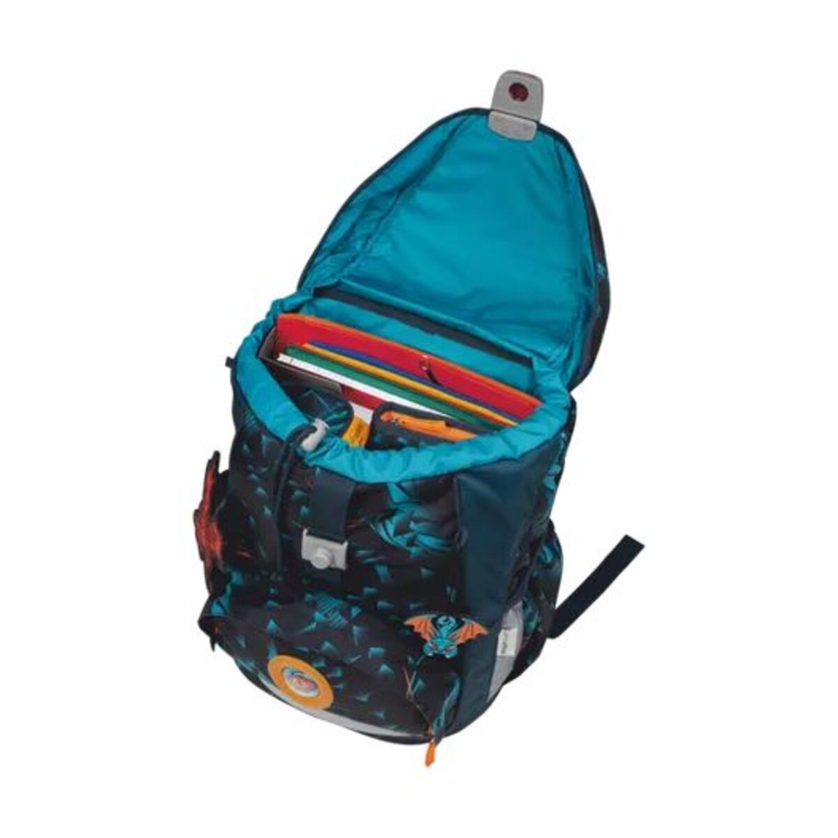 DerDieDas Schulrucksack-Set ErgoFlex Exklusiv LED Dragon Moon, 5-teilig