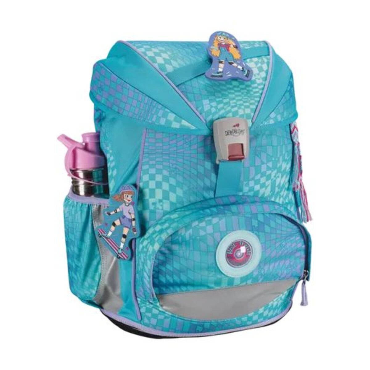 DerDieDas Schulrucksack-Set ErgoFlex Exklusiv LED Active, 5-teilig