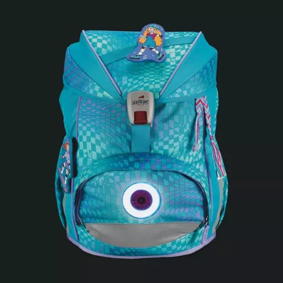 DerDieDas Schulrucksack-Set ErgoFlex Exklusiv LED Active, 5-teilig