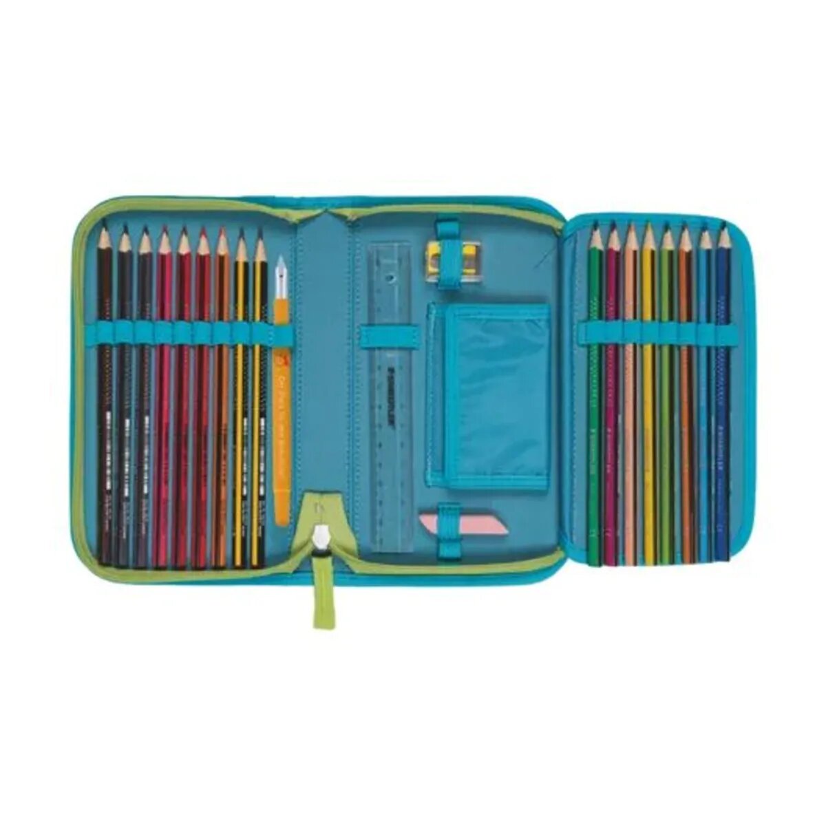 DerDieDas Schulrucksack-Set ErgoFlex Exklusiv LED Primavera, 5-teilig