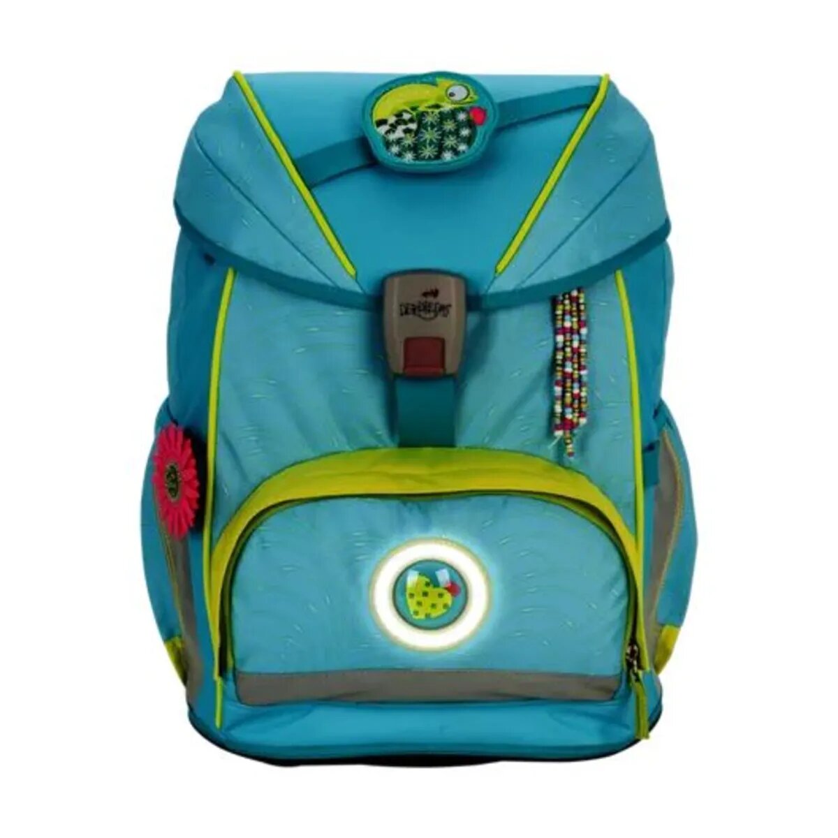 DerDieDas Schulrucksack-Set ErgoFlex Exklusiv LED Primavera, 5-teilig