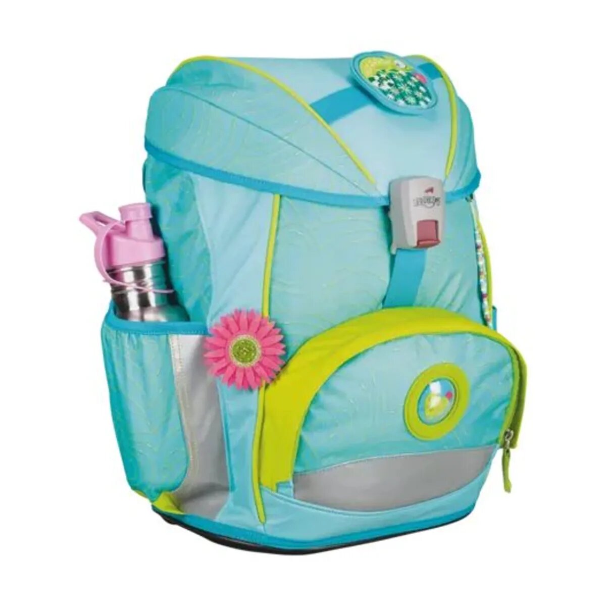 DerDieDas Schulrucksack-Set ErgoFlex Exklusiv LED Primavera, 5-teilig