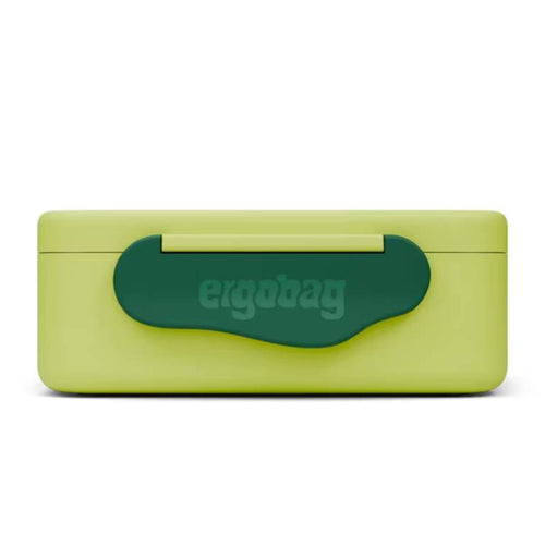 ergobag Brotdose aus leichtem und robustem Kunstoff grün 17 x 7 x 14 cm