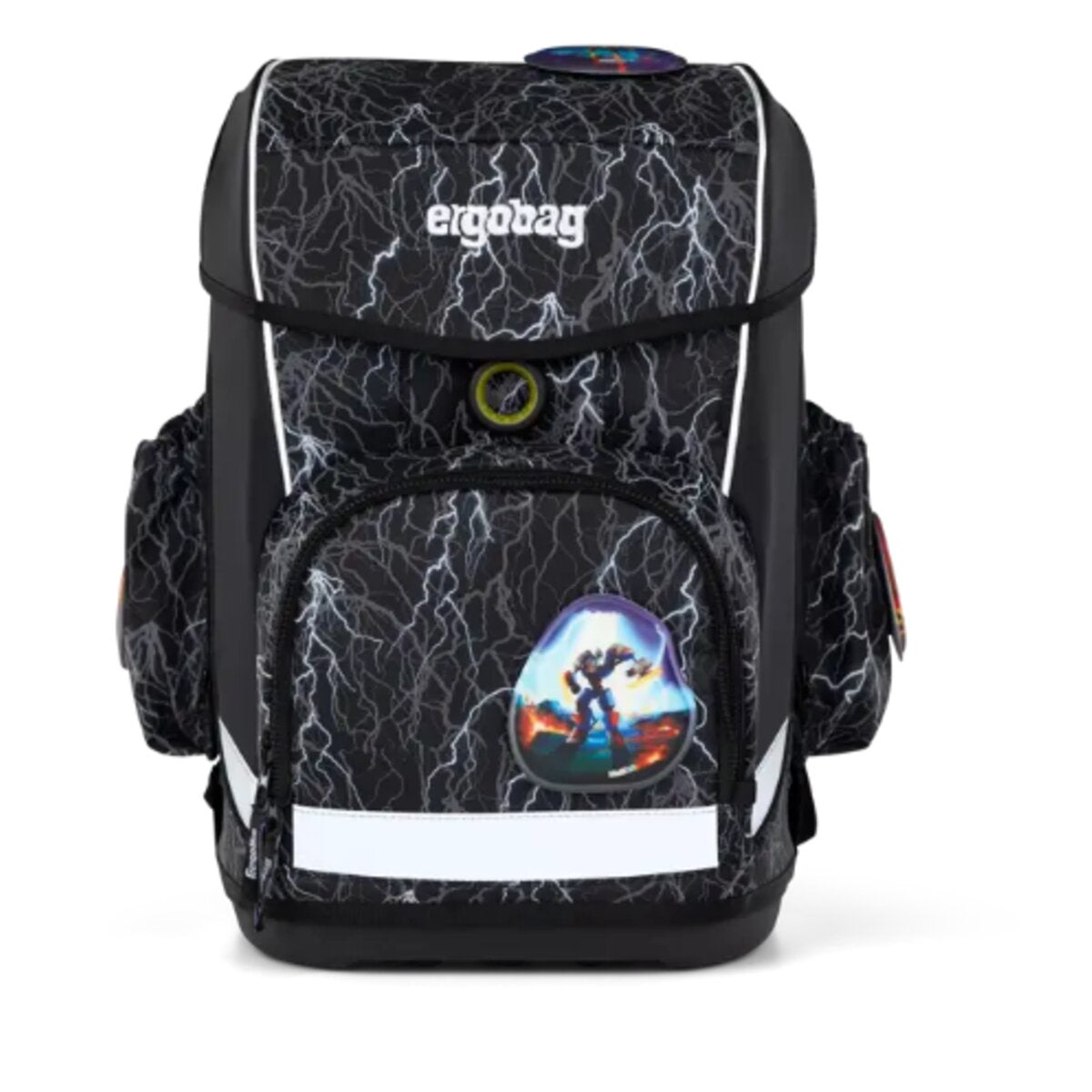 ergobag CUBO LIGHT Schulrucksack-Set Super ReflektBär, 6-teilig
