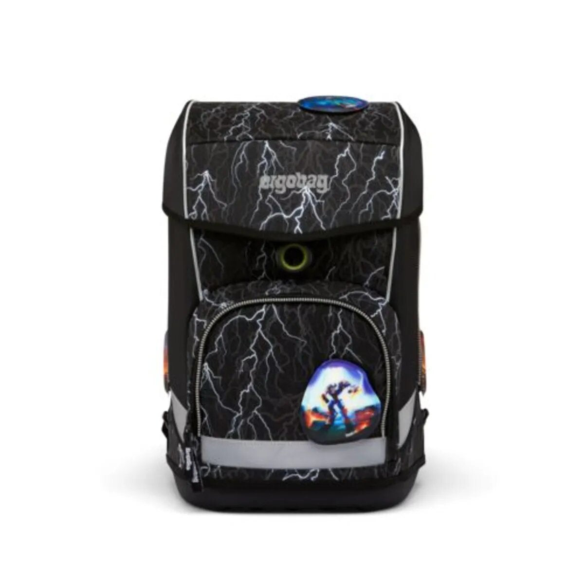 ergobag CUBO LIGHT Schulrucksack-Set Super ReflektBär, 6-teilig