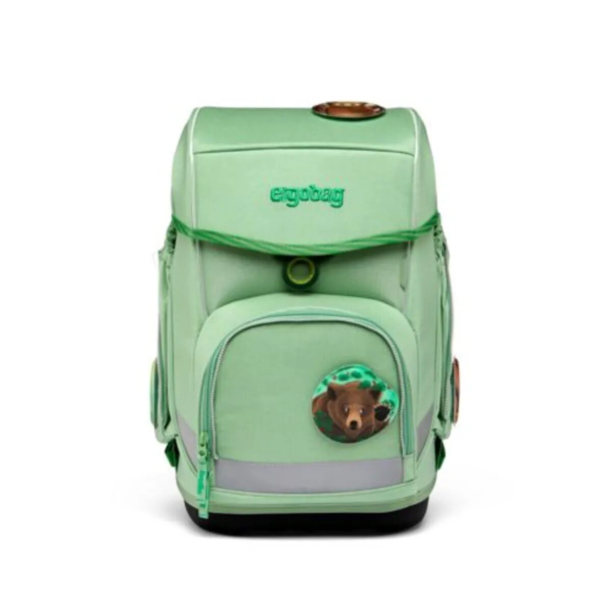 ergobag CUBO Eco Hero Schulrucksack-Set WaldBärwohner, 5-teilig