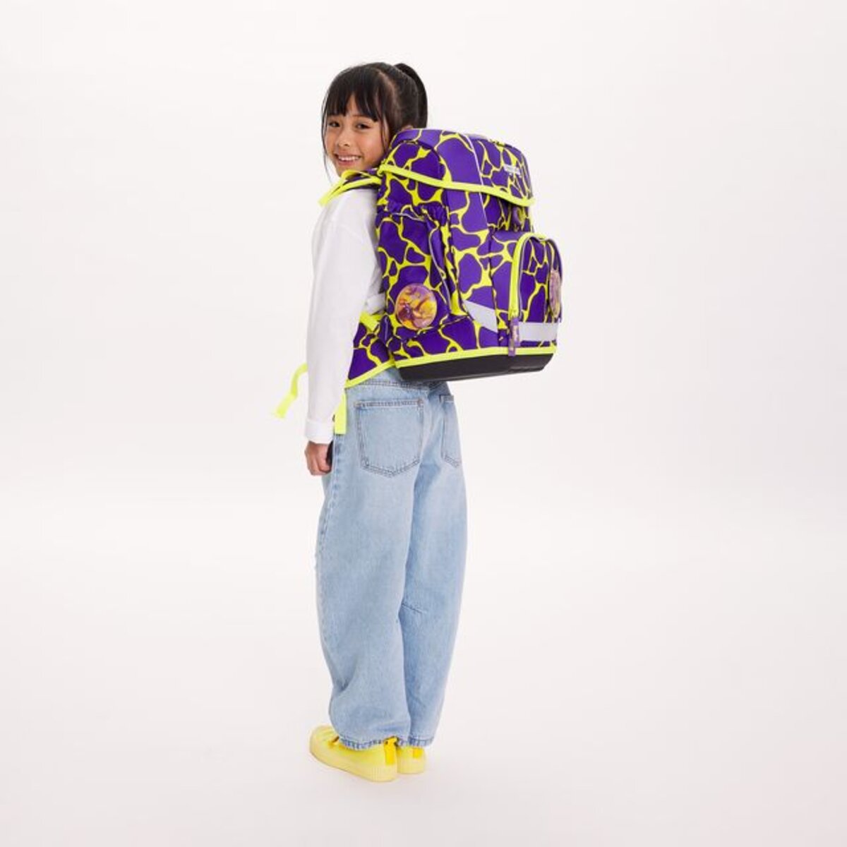 ergobag CUBO Schulrucksack-Set SuBärkraft LUMI Edition, 6-teilig
