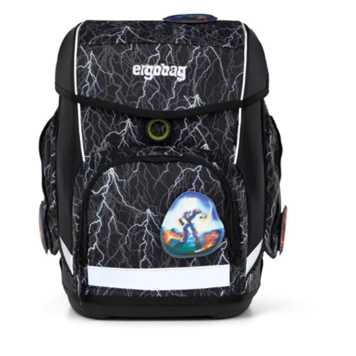 ergobag CUBO Schulrucksack-Set Super ReflektBär, 5-teilig