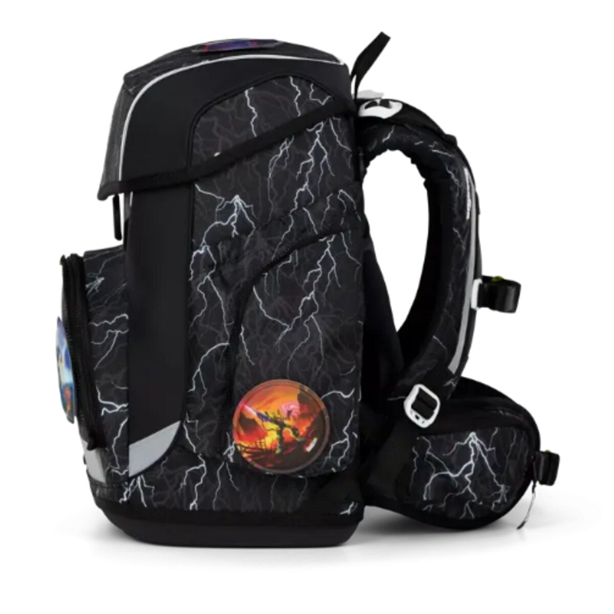 ergobag CUBO Schulrucksack-Set Super ReflektBär, 5-teilig