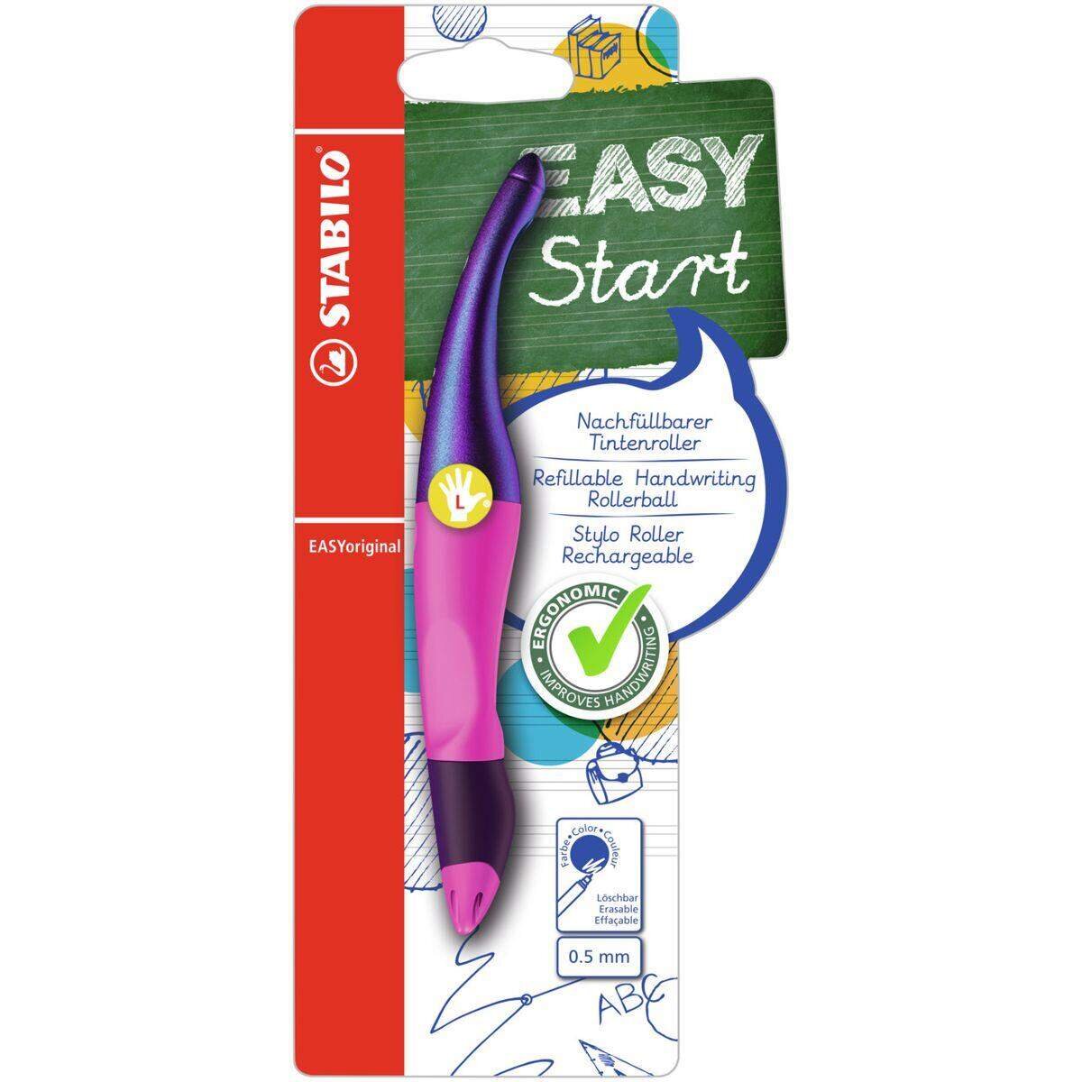 STABILO Tintenroller EASY original Holograph magenta für Linkshänder