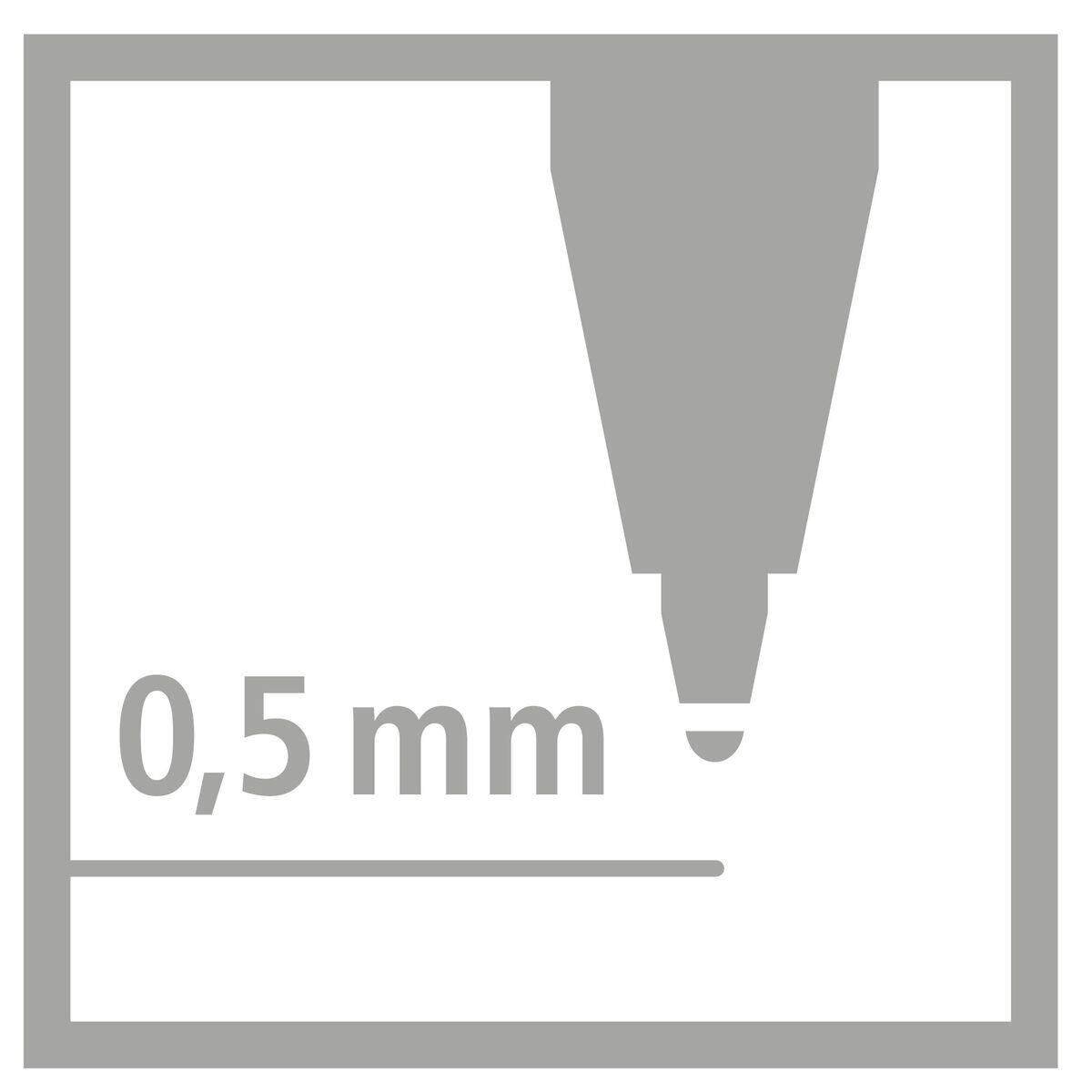 Ergonomischer Tintenroller für Rechtshänder - STABILO EASYoriginal Holograph Edition in magenta - Einzelstift - Schreibfarbe blau (löschbar) - inklusive Patrone