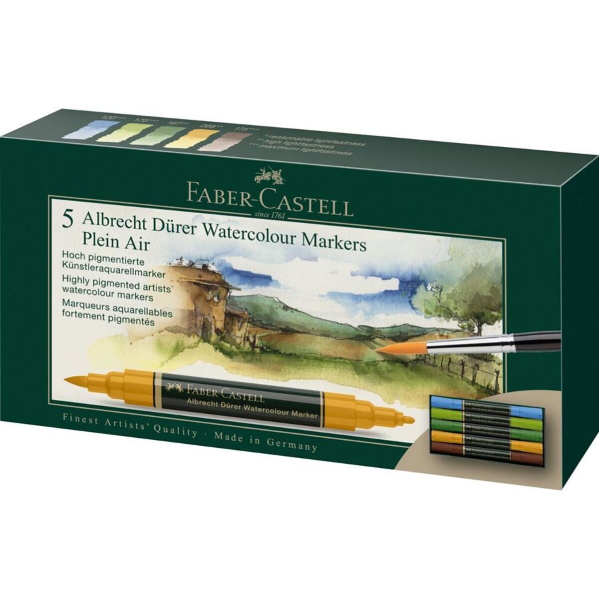 Faber-Castell Albrecht Dürer Watercolour Marker 5er Etui, Plein Air