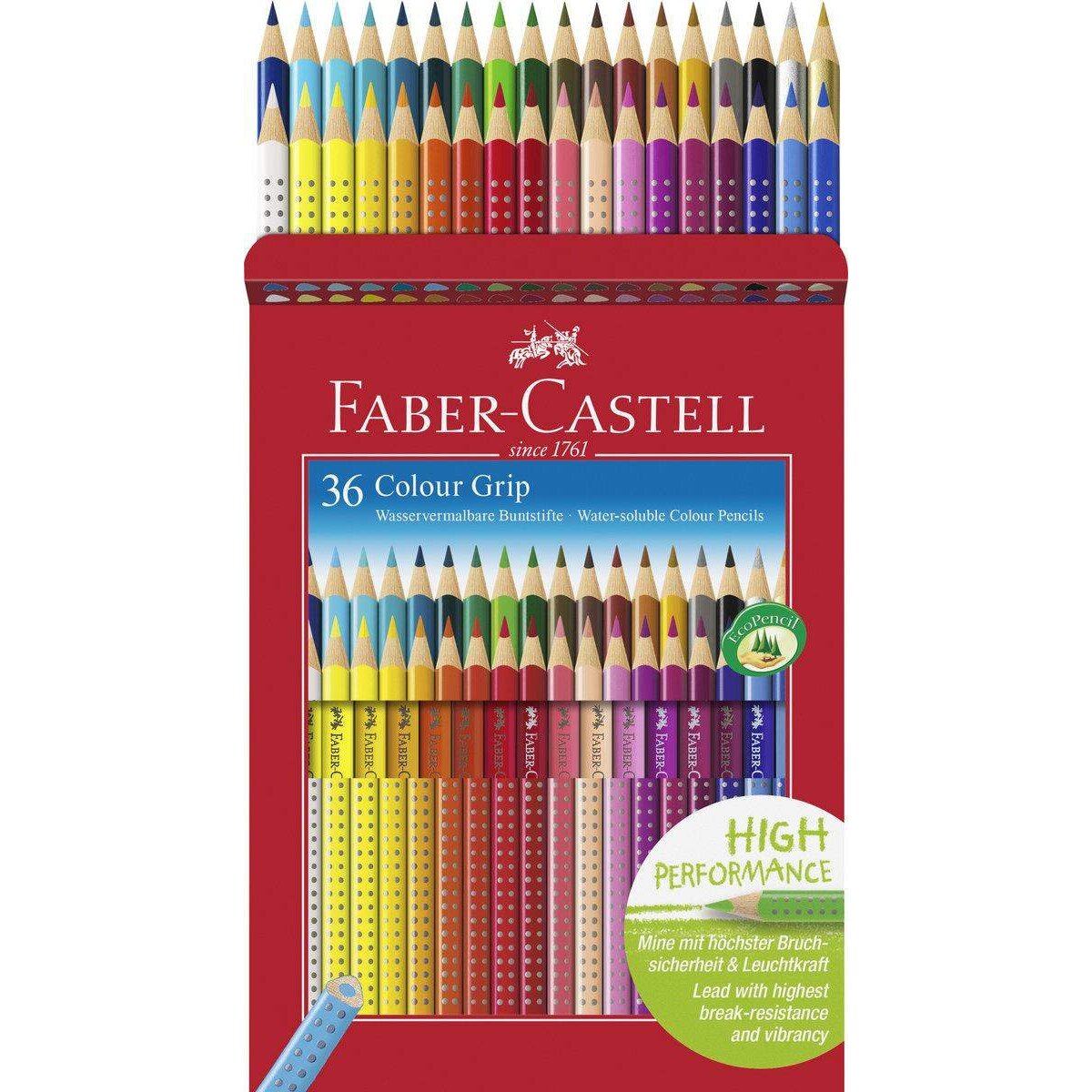 Faber-Castell Buntstift Colour GRIP, 36er Kartonetui